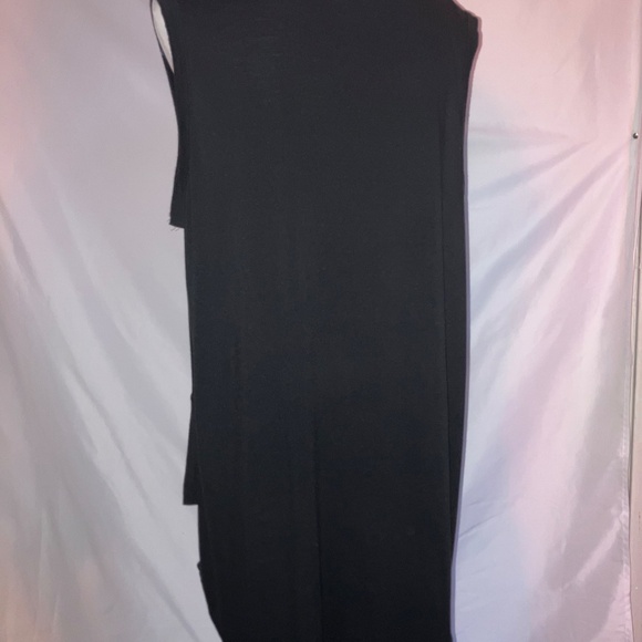 TIME AND TRU Black High Low Ruffle Hem Tank Top - Picture 4 of 6